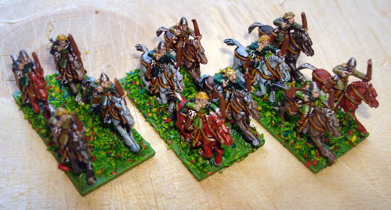 Copplestone Castings TM15 10mm Horse Tribe Archers pintados