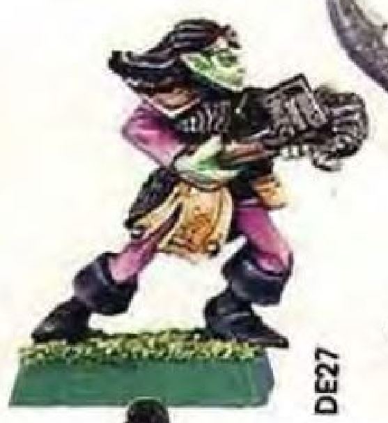 1989 Elfo Oscuro MB3 dar 3 Regimiento Trooper C Marauder elfos ejército Drow Warhammer Gw 