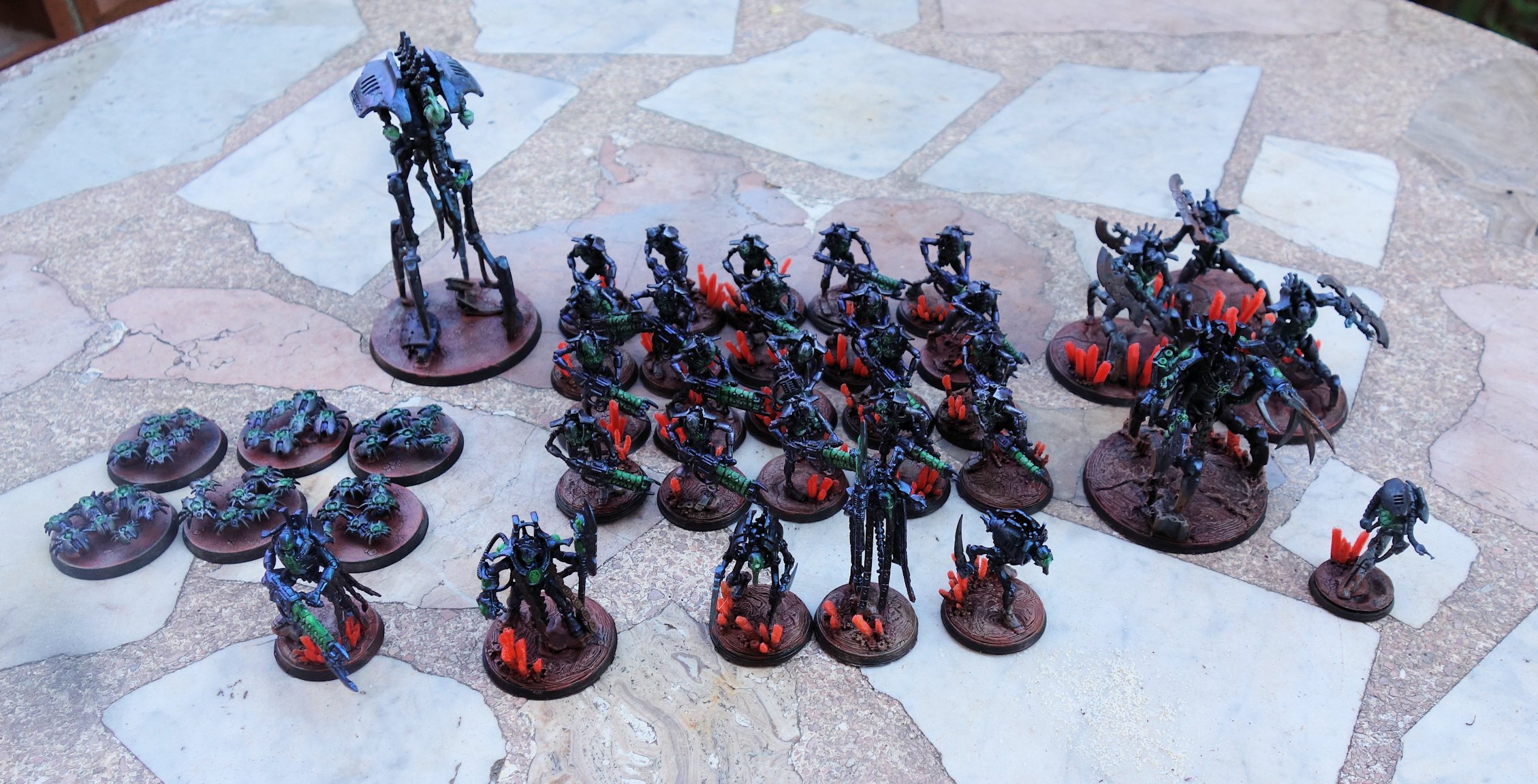 Custom Necron bases-pintado y sin pintar-Warhammer 40,000/40k indomitus 