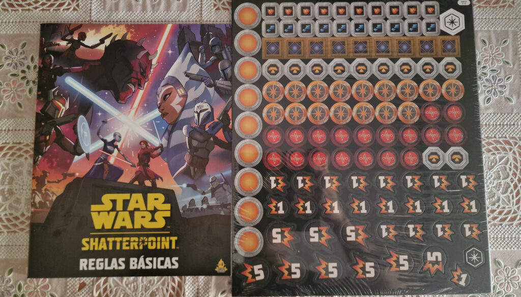 Manual y tokens de Star Wars Shatterpoint