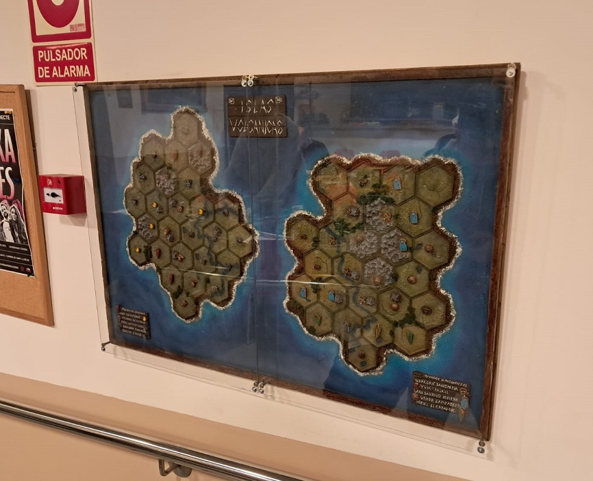 Asi lucia el mapa de campaña en nuestro local.
